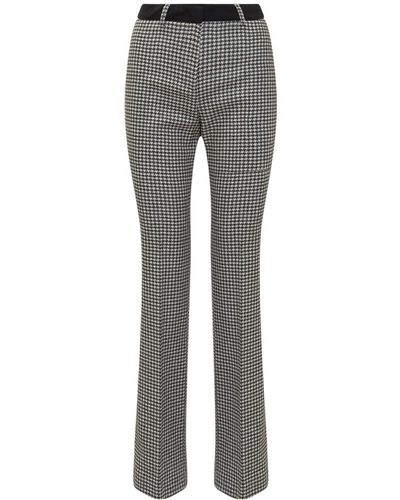 L'Autre Chose Trousers With Slits - Grey