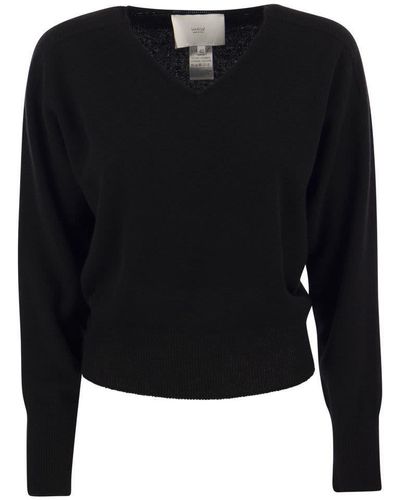 Vanisé Vanisé Francy - Cashmere V-neck Sweater - Black