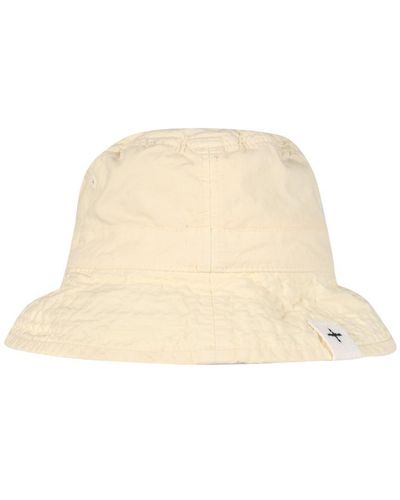 Jil Sander Bucket Hat With Logo Label - Natural