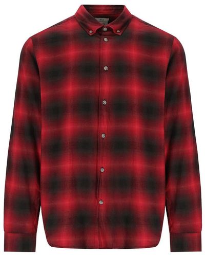 Woolrich Madras Check Red And Black Shirt