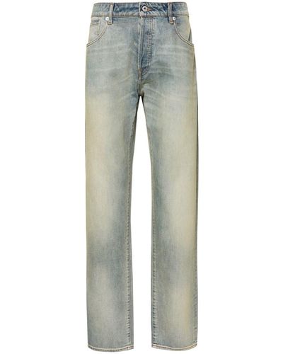 KENZO Bara Slim Mid-Rise Jeans - Gray