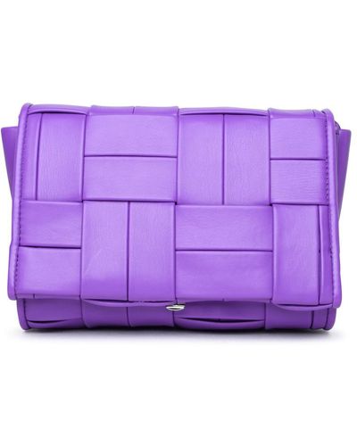 THEMOIRÈ 'feronia' Purple Vegan Leather Crossbody Bag