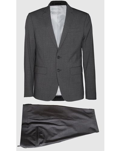 DSquared² Dark Wool Suits - Gray