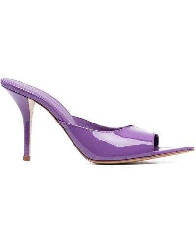 Gia Borghini Pointed Toe Mule Shoes - Purple