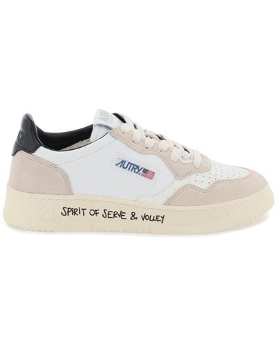 Autry Leather Medalist Low Trainers - White