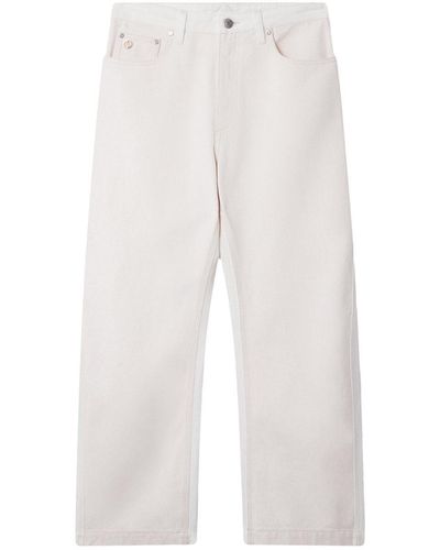 Stella McCartney Neutral Cropped Jeans - Women's - Cotton - White