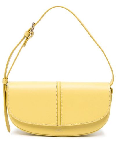 A.P.C. Betty Leather Shoulder Bag - Yellow
