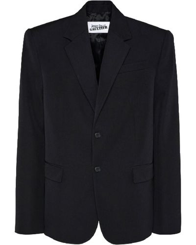 Jean Paul Gaultier Corset Detail Tailored Jacket - Black