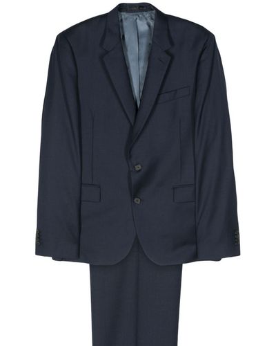 Paul Smith Single-breasted Wool Suit - Blue