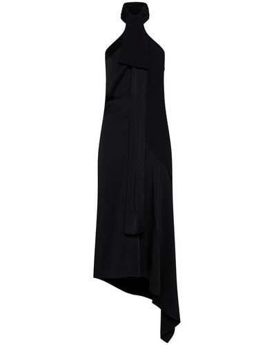 Givenchy Viscose-blend Lavaliere Dress - Black