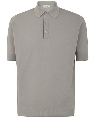 FILIPPO DE LAURENTIIS Short Sleeves Polo - Grey