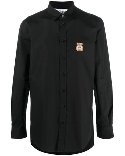 Moschino Teddy Print Shirt - Black