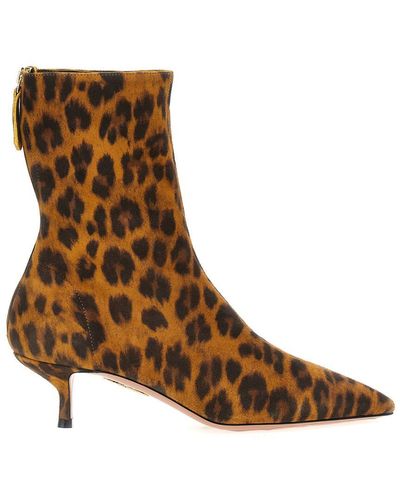 Aquazzura 'Montmartre' Ankle Boots - Brown