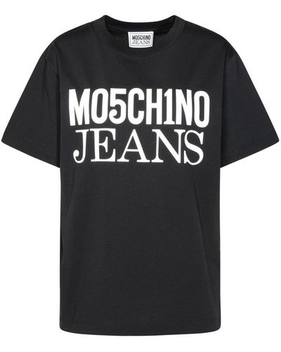 Moschino Jeans Black Cotton T-shirt