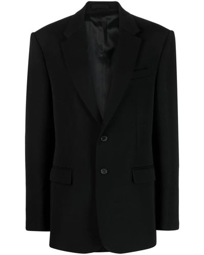 Wardrobe NYC Oversize Single Breasted Blazer - Black