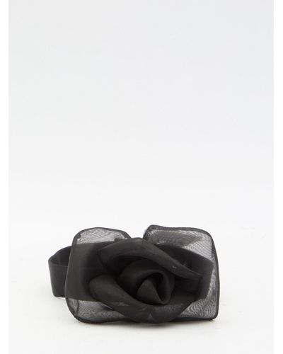 Dolce & Gabbana Flower Choker - Black