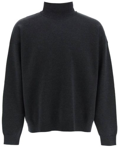 Fear Of God Merino Wool High Neck Sweater - Black