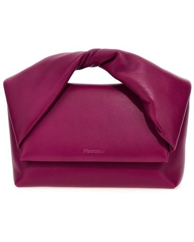 JW Anderson Twister Large Hand Bags - Purple