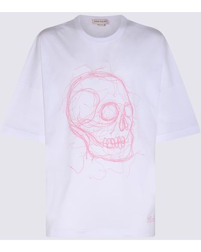 Alexander McQueen T-shirts And Polos White - Purple
