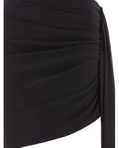 Magda Butrym Asymmetrical Sash Skirt - Black