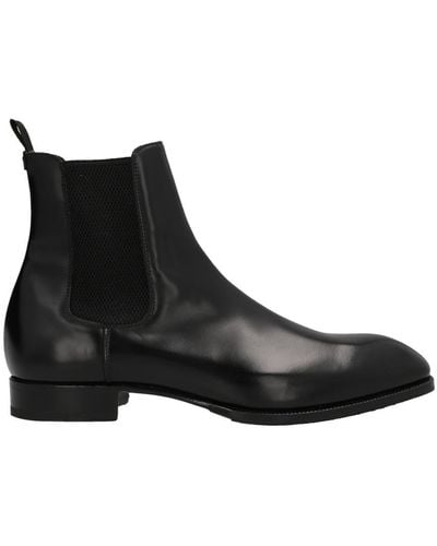 Lidfort Chelsea Leather Boots - Black