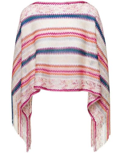 新品未使用】MISSONI/Fringed ポンチョ | vancubic.com