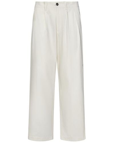 Sease 2 Pences Wide Fit Pants - White