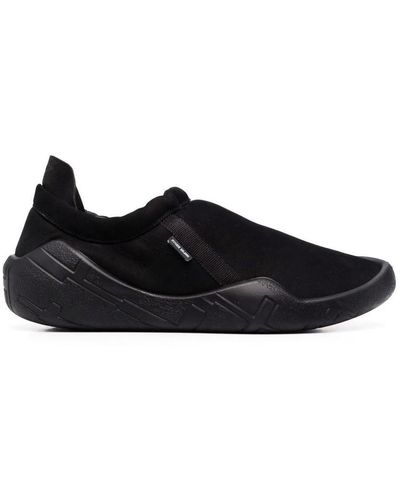 Stone Island Shadow Project Slip-on Suede Sneakers - Black