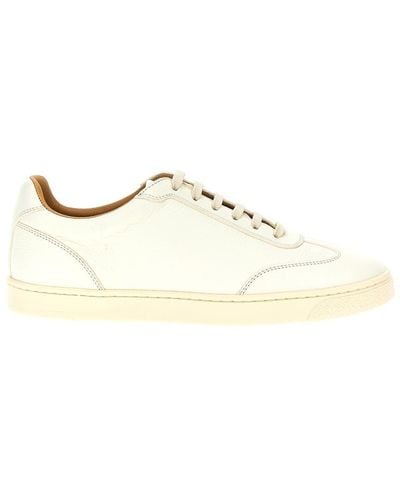 Brunello Cucinelli Leather Sneakers - Natural