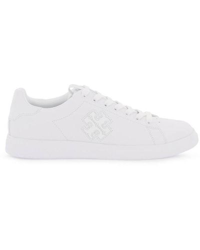 Tory Burch 'howell Court' Sneakers With Double T - White