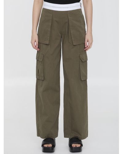 Alexander Wang Cargo Trousers - Green
