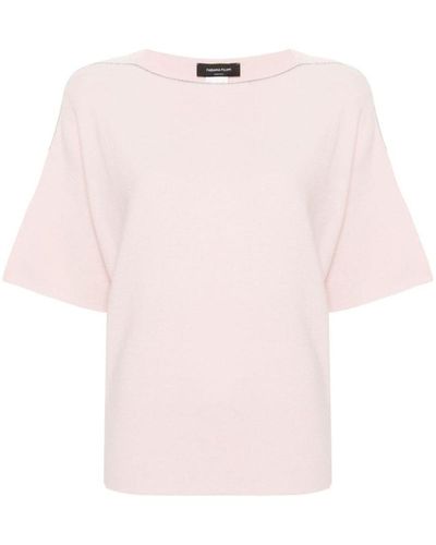 Fabiana Filippi Organic Cotton Boat-neck Sweater - Pink