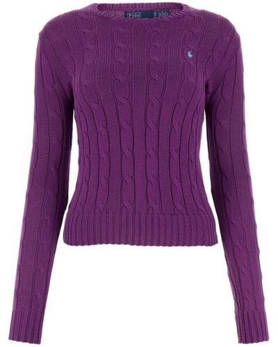 Polo Ralph Lauren Cotton Sweater - Purple