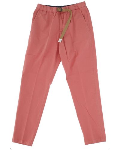 White Sand Pants - Red