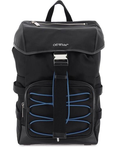 Buy Off-White Logo Nylon Backpack 'Black/White' - OMNB036S21FAB0011001