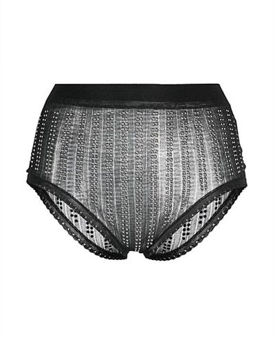 Rabanne Knickers With Studs - Grey