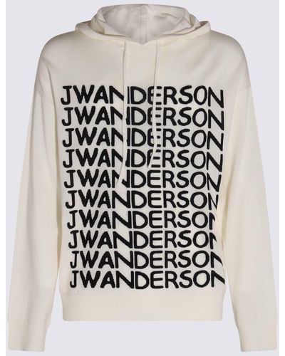 JW Anderson White And Black Wool Sweatshirt