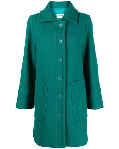 P.A.R.O.S.H. Single-breasted Coat - Green