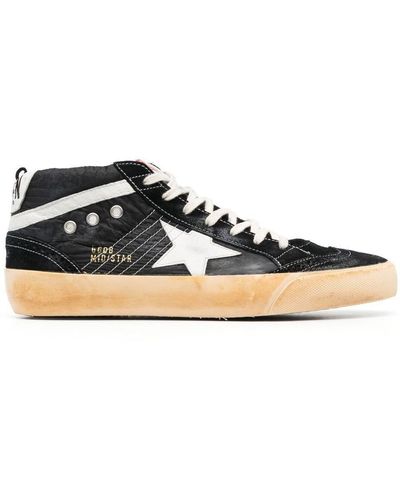 Golden Goose Mid Star Lace-up Sneakers - Black