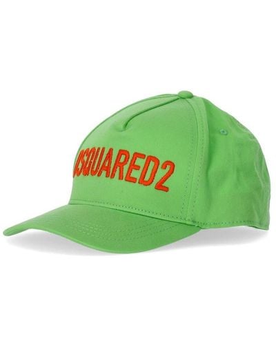 DSquared² Technicolor Acid Green Baseball Cap