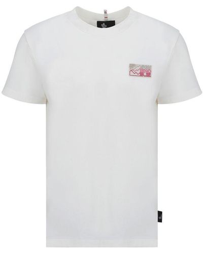 3 MONCLER GRENOBLE T-shirts - White