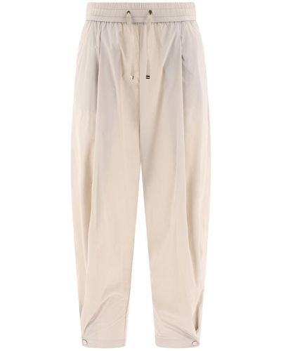 Herno Nylon Trousers - Natural