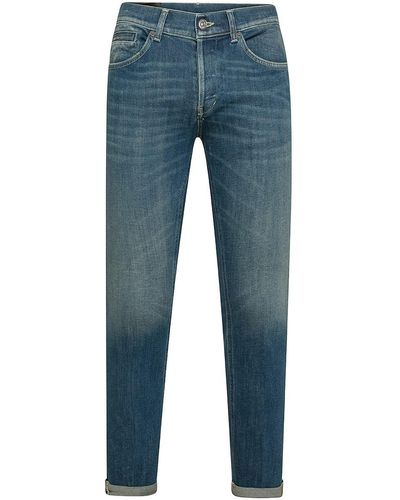 Dondup George Skinny Fit Cotton Jeans - Blue