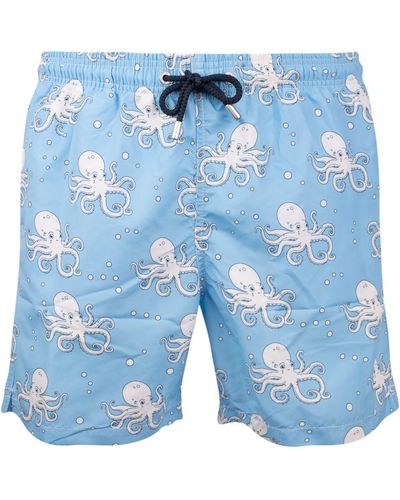 Saint Barth Gustavia Swimsuit With Octopus Print - Blue