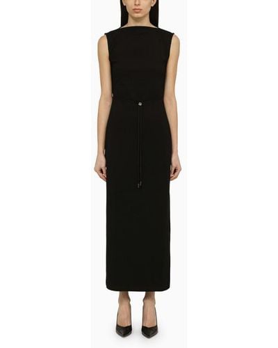 Calvin Klein Sleeveless Dress With Belt - Black