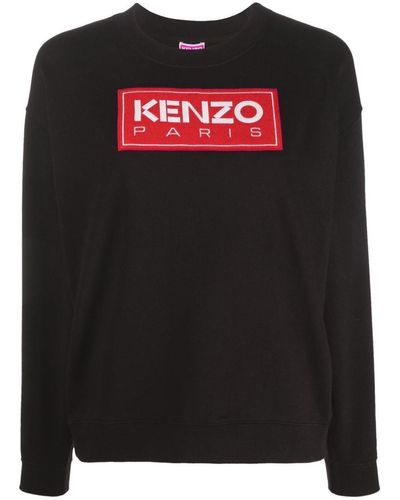 KENZO Logo Sweatshirt Clothing - Black