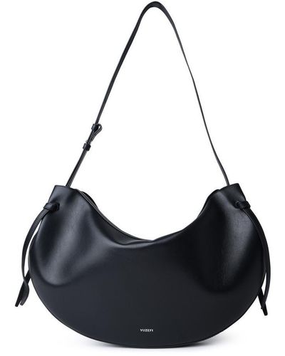 Yuzefi 'jumbo Fortune Cookie' Black Leather Bag