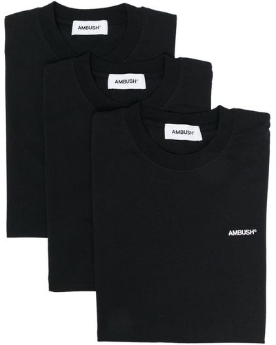 Ambush Logo Cotton T-Shirt - Black