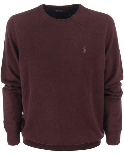 Polo Ralph Lauren Crew-neck Wool Sweater - Purple