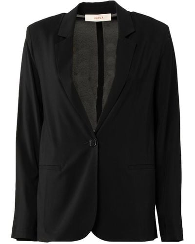 Jucca 1-Button Fit Jacket - Black